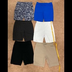 6 pair ladies shorts